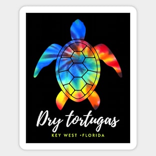 Dry Tortugas Key West Sea Turtle Conservation Tie Dye Magnet